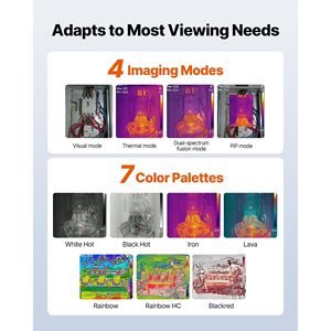 Termocamera a Infrarossi con Schermo LCD da 3,45 Pollici, Risoluzione Superiore 2MP Pro, Fotocamera Termica Aggiornata 512 X 384 TISR - Product Image 5