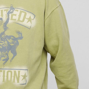 Sweat-shirt pour homme, couleur unie, décontracté, style hip-hop, streetwear, manches longues, col rond, en molleton 100% coton, écologique, séchage rapide, respirant - Product Image 5