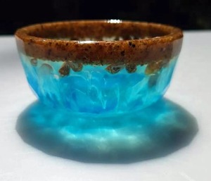 Tazón de Resina Epoxi de Lujo de Alta Demanda, Plato Decorativo Moderno para Servir Frutas, Bocadillos y Postres, para Uso en Cocina y Comedor, en Venta - Product Image 2