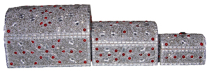 Elegant Silver Embroidered <b>Beaded</b> Metal Storage Trunk Red Stone Work Decorative Organizer Box Home Dcor INDIA LAC BOXES/DECO - Product Image 3