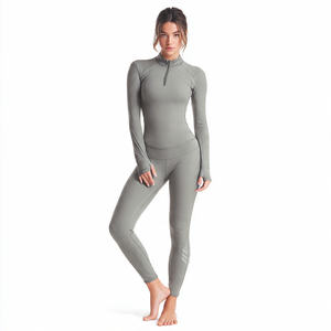 Combinaisons de sport côtelées moulantes pour femmes, idéales pour le fitness, le yoga, l'exercice et la gym - Product Image 6