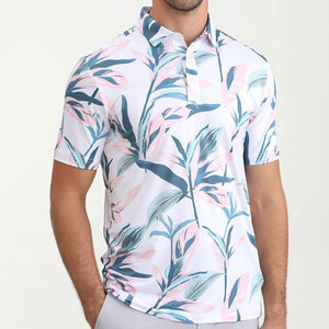 Camiseta de Golf de Manga Corta para Hombre, de Alta Calidad, Informal, con Logotipo Personalizado en la Parte Delantera, de Algodón y Poliéster, Tejida, Transpirable, OEM ODM - Product Image 1