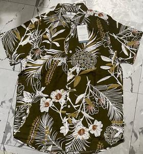 Tùy Chỉnh Thiết Kế Thăng Hoa In Quá Khổ Thời Trang Phố Người Đàn Ông Giản Dị Bãi Biển Ngắn Tay Áo Nút T Áo Sơ Mi Cho Nam Giới Nút Bao Gồm - Product Image 6