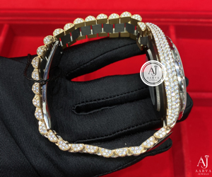 Reloj de Lujo Mecánico de Acero Inoxidable con Diamantes y Moissanita para Mujer - Product Image 3