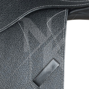 Silla de montar de doma y salto para caballos de alta calidad - Silla de contacto cerrado inglesa de cuero genuino, productos de carreras de caballos ingleses de la India - Product Image 2