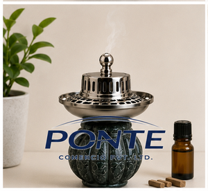 Premium Luxury Ceramic <b>Bakhoor</b> Burner With Metal Lid Elegant Arabic Mabkhara <b>Oud</b> Burner For Home Decor Yoga & Aromatherapy - Product Image 2