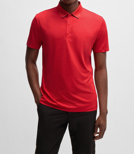 New Design Breathable Anti-Wrinkle Knitted Casual Men's Short Sleeve Shirt <b>Large</b> Size Embroidered Logo - Product Image 3