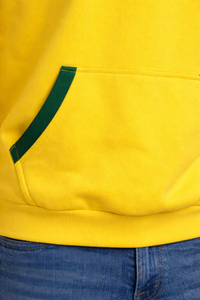 Sweat à capuche d'hiver pour homme avec logo personnalisé sur le devant, design personnalisé, tissu polaire respirant, mélange polyester/coton 330g, coupe classique, uni - Product Image 3