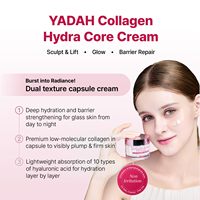 Crème Visage YADAH Collagen Hydra Core – Collagène Basse Molécule, Acide Hyaluronique, Squalane – Hydratante, Raffermissante, Affinant les Pores – Jour