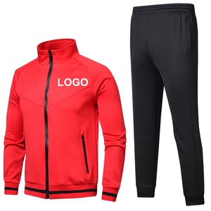 Ropa Deportiva Personalizada de Alta Calidad con Logotipo, Trajes Deportivos Ajustados Rojos, Traje Deportivo Personalizable para Hombre, Conjunto para Correr - Product Image 5