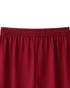 Pantalon de survêtement rouge personnalisé à jambe large pour femme, taille élastique avec cordon de serrage, décontracté, coupe ample, fabrication OEM, fournisseur en gros - Product Image 6