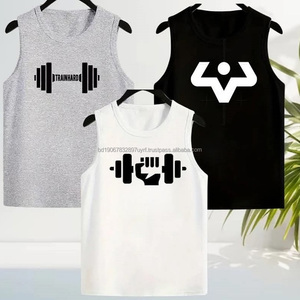 เสื้อกล้ามทรง Y สำหรับผู้ชาย ผ้าฝ้าย 100% เสื้อกล้ามสำหรับเพาะกาย แฟชั่น Y3K แบรนด์ใหม่ เสื้อผ้าคุณภาพสูง ขายส่งยกกระสอบ - Product Image 3