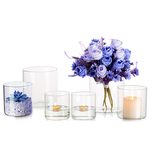 <span class=keywords><strong>Grandi</strong></span> <span class=keywords><strong>Portacandele</strong></span> e Vasi <span class=keywords><strong>in</strong></span> <span class=keywords><strong>Vetro</strong></span> Borosilicato Trasparente, Decorazioni per Matrimoni e Casa Fatte a Mano - Product Image 3