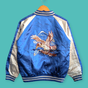 Top Quality Men's Bomber Satin <b>Jacket</b> Best Quality Men's Customized Autumn Outerwear Baseball Shiny Satin <b>Jackets</b> - Product Image 2