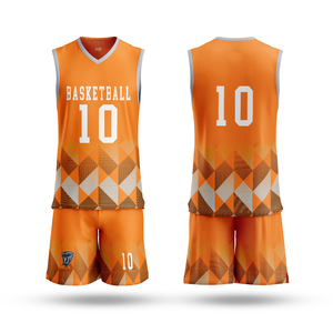 Conjunto de Uniforme de Baloncesto Personalizado por Sublimación, Diseño Profesional de Malla de Poliéster, Secado Rápido y Transpirable, para Adultos y Jóvenes - Product Image 1