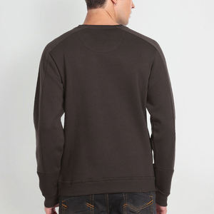 Slim Fit Plain Solid Color Men's <b>Sweatshirts</b> Breathable Polyester/Cotton New Arrival Best pullover <b>sweatshirt</b> for men - Product Image 4