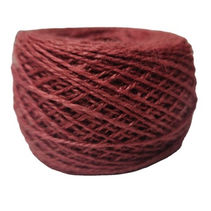 Hilo de Seda 100% Ecológico Hilado a Mano para Tejer, Bordar y Coser - Blanco y Rojo - Product Image 5