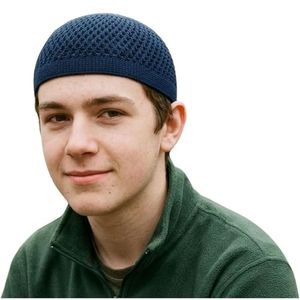 Gorro Kufi Musulmán Personalizado, Gorro Islámico de Terciopelo para Oración, Transpirable, para Ramadán y Eid - Product Image 3