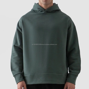Sudadera con Capucha Extra Grande de Lujo para Hombre, 450 g/m², 100 % Algodón, Forro Polar, Diseño Sólido, Producto de Moda - Product Image 4