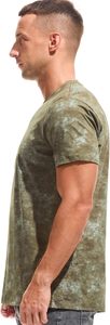 Camiseta de Manga Corta con Cuello Redondo y Estampado de Camuflaje Tie-Dye para Hombre, Corte Regular, Informal, Transpirable, de Algodón Jersey - Product Image 5