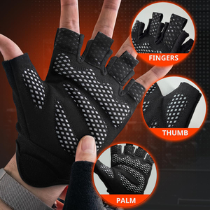 Breathable Gym Gloves for Weightlifting, <b>Dumbbells</b>, Strength Training, Crossfit & Workout Protection - Product Image 2