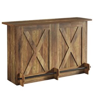 Mobile Bar da Casa con Tavolo, Armadietto per Caffè e Vino, Ideale per l'Intrattenimento - Product Image 5