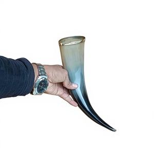 Handcrafted American Style Drinking Horn Durable Leak Proof Reusable Business Gift Carved Accessory Historical Decorative Vessel - Product Image 2