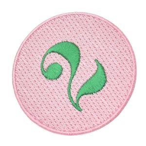 Pretty Girl Number 2 Patch <b>Pink</b> & Green Embroidered Number Applique Iron On Sew On Badge for Jackets Bags Hats DIY - Product Image 5
