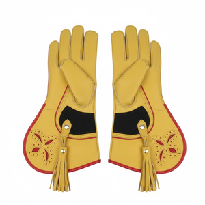 Gants de fauconnerie en cuir personnalisés, prix d'usine OEM ODM, qualité supérieure, confortables, durables, protection des mains, fournisseur - Product Image 1