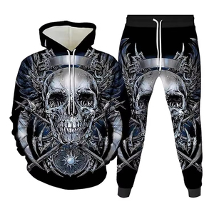 Dernier design – Ensemble de survêtement pour homme en polyester et coton, avec dessin 3D intégral/sublimation élastique, tendance, fabriqué en OEM - Product Image 1