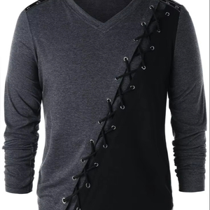 Chemise pour homme de haute qualité en coton 100%, taille personnalisée, respirante, écologique, col roulé, unie, décontractée, 220g, vente en gros - Product Image 1