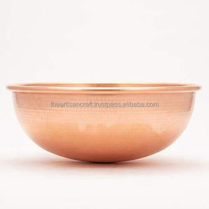 Cuenco de cobre para servir en el hogar, mesa de comedor, boda, nuevo cuenco de cobre decorativo, centro de mesa moderno, frutero para Cocina - Product Image 3