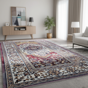 Tapis d'appoint moderne en polyester doux à motif oriental 2,5x6 pieds, tapis à poils longs pour la maison, l'hôtel, le restaurant, la chambre à coucher - Product Image 3