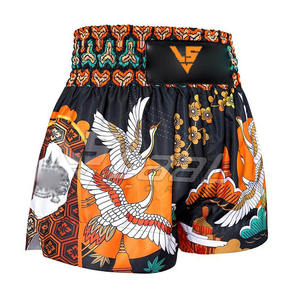 Shorts de Muay Thai de Color en Contraste Hechos en Pakistán a Precio Económico, Shorts de Muay Thai de Alta Calidad y Cómodos para Hombre - Product Image 4