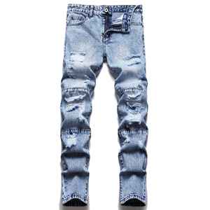 Pantalones Vaqueros de Talla Grande para Hombre, Ropa de Trabajo, Jeans de Alta Calidad, Moda Masculina, Jeans Casuales Rectos, Pantalones Personalizados para Hombre, OEM - Product Image 2