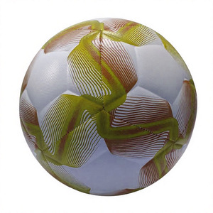 Ballon de football officiel personnalisé, cousu à la machine, en PU et caoutchouc massif, léger, écologique, haute rétention d'air, pour les professionnels - Product Image 2
