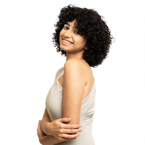 Curly Bob <b>Wig</b> Premium Human Hair <b>Wig</b> Collection - Product Image 2
