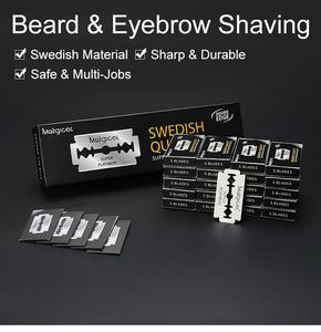 Lames de rasoir de sûreté suédoises en acier inoxydable de qualité supérieure à double tranchant pour hommes, pour salon de coiffure et barbier, à prix abordable - Product Image 5