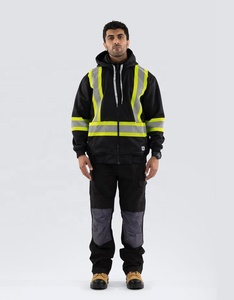 Sudadera de Seguridad de Alta Visibilidad con Cremallera, Reflectante, Certificada CE, de Poliéster Antidesgarro, para Trabajo y Construcción - Product Image 6