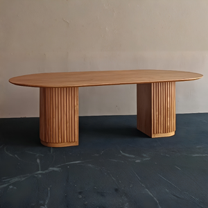 Table de restaurant en teck massif de haute qualité avec un design moderne élégant, écologique et durable pour une utilisation en extérieur, divers concepts - Product Image 6