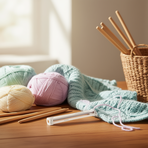 Ferri da maglia Ilan 5,5 mm x 35 cm per lavorare a coste - Product Image 3