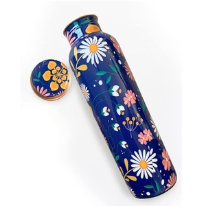 Creative Quality Metal <b>Copper</b> <b>Bottle</b> Enamel Finishing Water <b>Bottle</b> Luxury Design <b>Drink</b> Ware Water <b>Bottle</b> At Lowest Price - Product Image 1