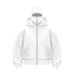 Sudadera con Capucha Balaclava Personalizada para Hombre 2025, de Alta Calidad, con Cierre y Estampado Digital - Product Image 5