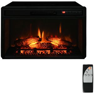 Caminetto Elettrico Moderno da 27 Pollici con Display LED e Fiamma Realistica, Telecomando e Regolazione della Luminosità - Product Image 1