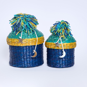 Premium Handmade Set of 2 Seagrass <b>Ramadan</b> <b>Gift</b> <b>Boxes</b> with Full Accessories, Custom Colors Available, Made in Vietnam - Product Image 4