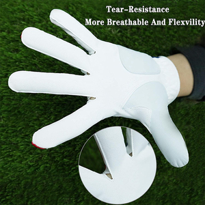 Gants de golf en cuir Cabretta légers de qualité supérieure, personnalisables pour hommes et femmes, équipement sportif respirant avec logo personnalisé - Product Image 6