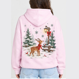 Custom Christmas Hoodie Unisex Christmas Sweatshirt Pullover Holiday Hoodie Winter Xmas Hoodie Wholesale Clothing Manufacture - Product Image 2