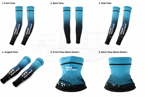 Mascarillas y Mangas Protectoras para Ciclismo, Deportivas, de Verano, con Protección UV, Unisex, de Spandex/Poliéster, Nuevo Estilo Personalizado - Product Image 4