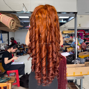 Precio al por mayor de la más alta calidad rizado Pixie Super suave extensiones de cabello vietnamita proveedor de cabello crudo pelucas delanteras de encaje completo sin pegamento - Product Image 1