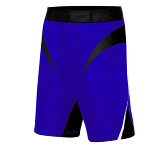 Shorts de boxe MMA/BJJ personnalisés avec logo frontal, 100% polyester, impression numérique, respirants, unisexes, 240g, coutures invisibles, coupe classique - Product Image 2